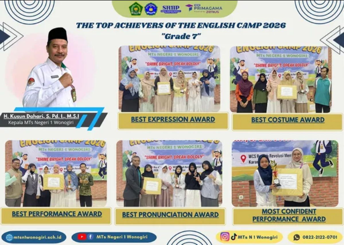 English Camp Special  Program Of Grade 7