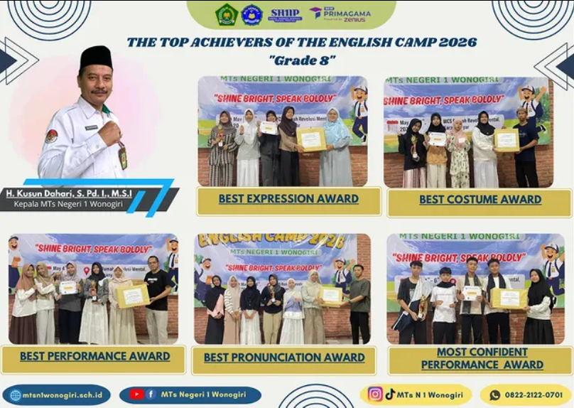 English Camp Special  Program Of Grade 8