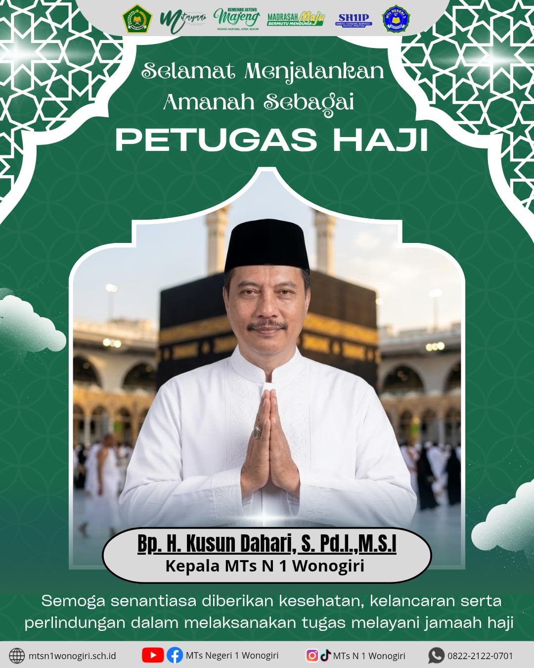 Langkah Pengabdian ke Tanah Suci, Kepala MTsN 1 Wonogiri Jadi Petugas Haji 2026