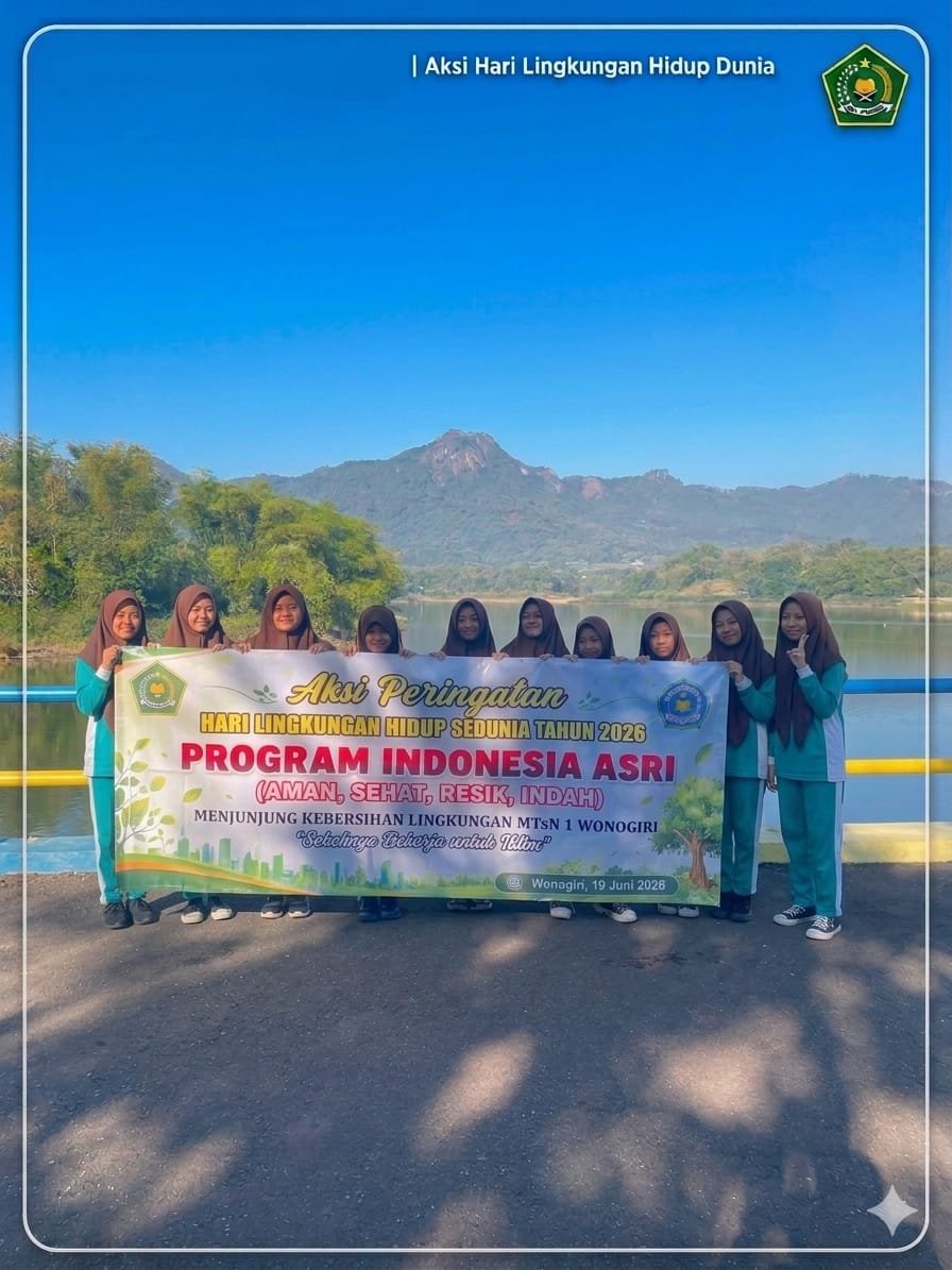 MTsN 1 Wonogiri Peringati Hari Lingkungan Hidup Sedunia dengan Aksi Peduli Lingkungan