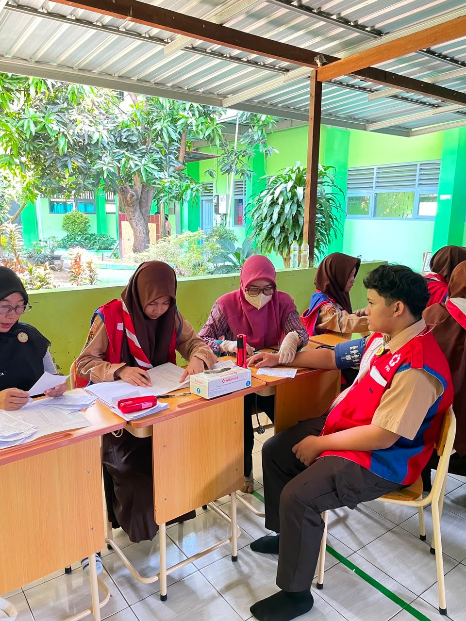  Sinergi MTsN 1 Wonogiri dan Puskesmas Wonogiri II Wujudkan Generasi Sehat melalui Pemeriksaan CKG