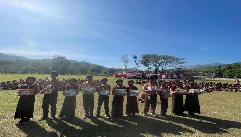 BUMI PERKEMAHAN MTS NEGERI 1 WONOGIRI BERSAMA PRAMUKA BERSINERGI UNTUK BERBAKTI DAN MANDIRI